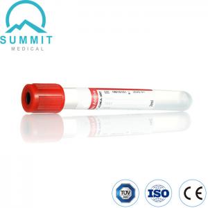 Quality Medical Disposable Vacuum Blood Collection Tube Without Additive 2ml Red Cap for sale