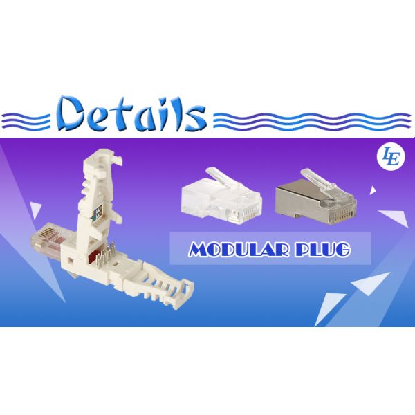 FTP 8P8C Copper Ethernet RJ45 Connector 4P4C 4P2C Keystone Jack