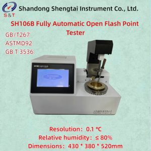 Quality Fully Automatic Cleveland Open Flash Point Tester ASTMD92 Lubricating Oil Rt ～ 400 ℃ for sale