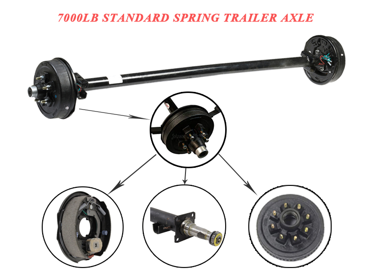 Trailer Axle Parts Various Steel Materials and Customization Features