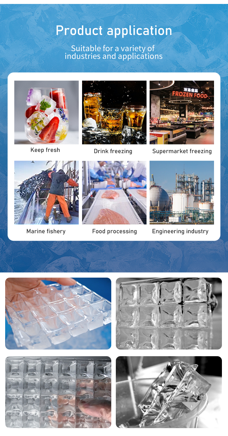 Energy Efficient Commercial Cube Ice Machine Hygienic Commercial Clear Ice Maker