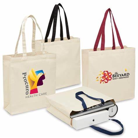 OEM Small Canvas Tote Bag Shopping Sublimation Printing 6OZ 8OZ 10OZ