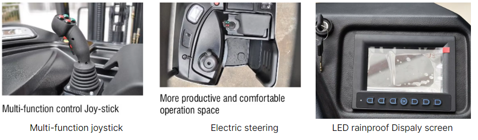 1600kg 1800kg 2000kg Electric Forklift Counter Balance 3 Wheel Standon