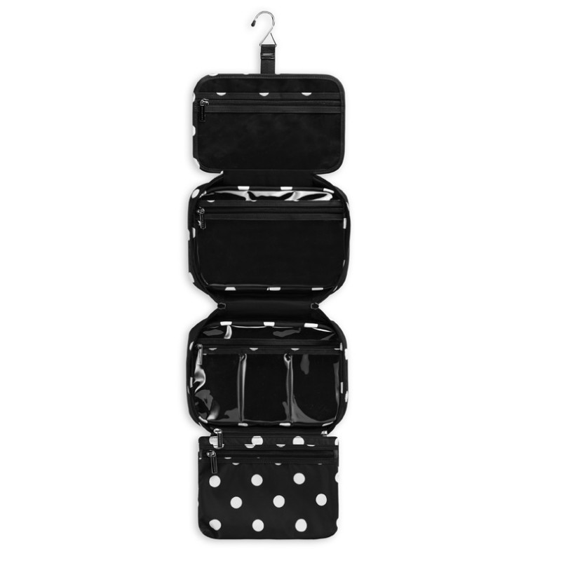 Water Repellent L28*D8*H19cm Polyester Cosmetic Bag