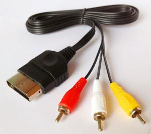 China Xbox AV Audio and Video Game Cables with gold plating 1.8M length on sale