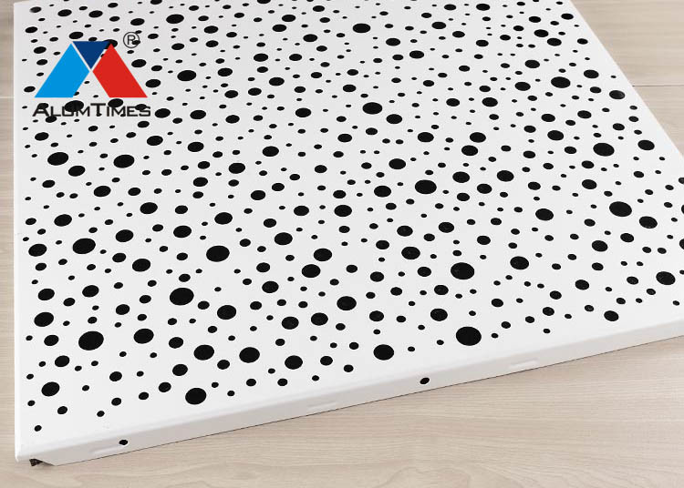 600x600 Clip In Aluminium Perforated Ceiling Fireproof Dustproof