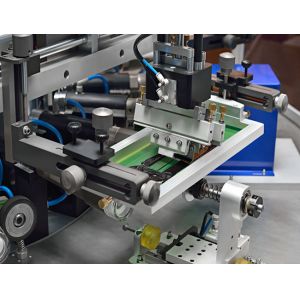 Fully Automatic Cosmetic Container Cylindrical Screen Printing Machine With LED