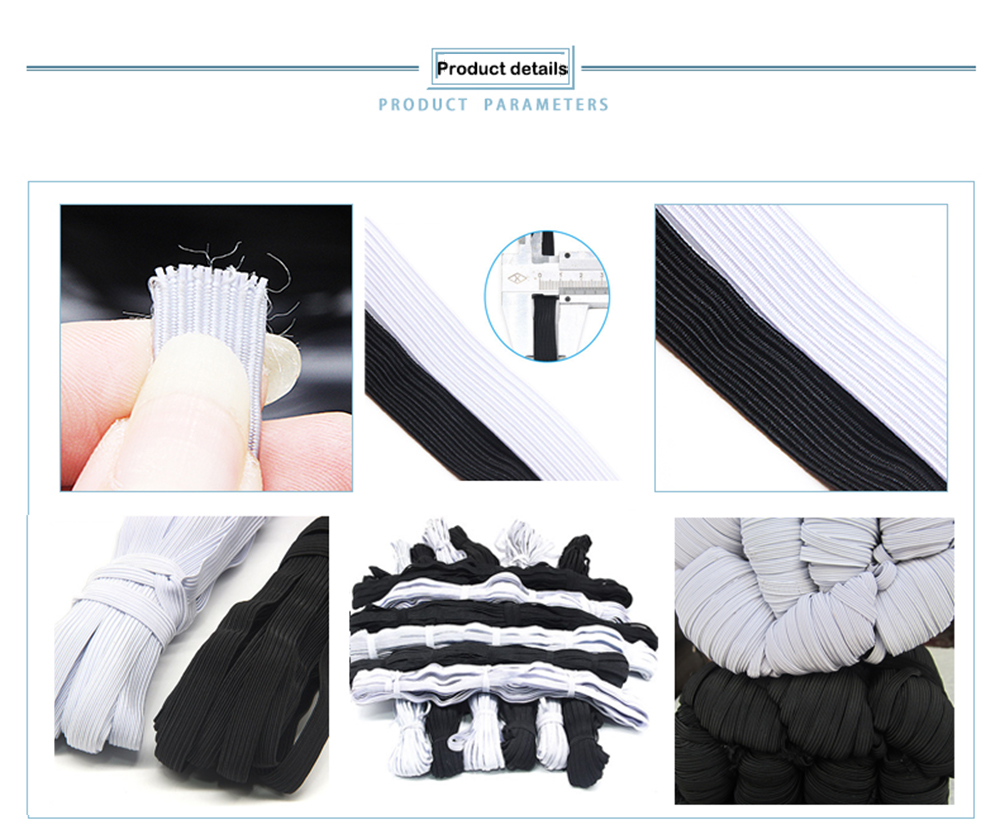 Elastic Bands Panties for Width Elastic Cord for Crafts Elastic Rope Latex Rubber Band Waist Band Sewing Rope