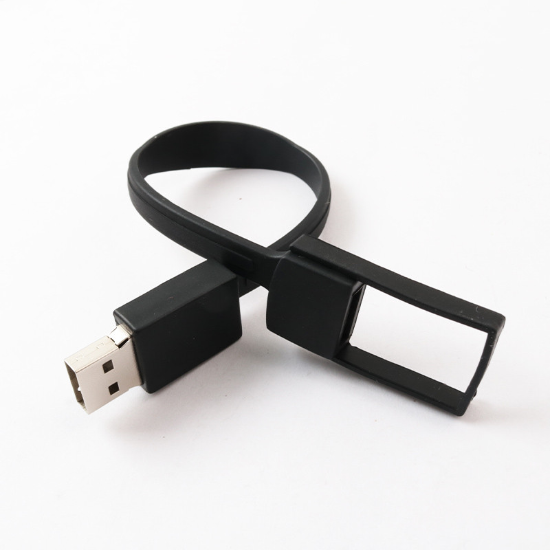 2GB 4GB 8GB 16GB 32GB Silicone Wristband USB Bracelet Shapes Rohs approved