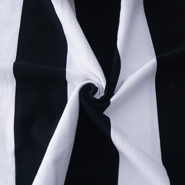 Breathable And Smooth Soft Clear Texture Striped Knit Fabric For Tracksuit