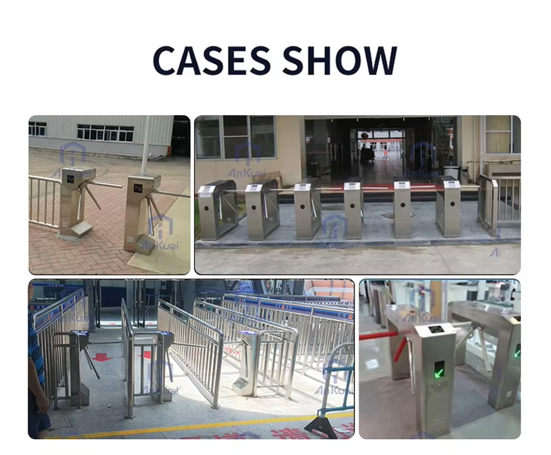 AUTO Multi Access Control Face Recognition IC Card QR Code Ticketing System for Gym Tripod Turnstile Gate