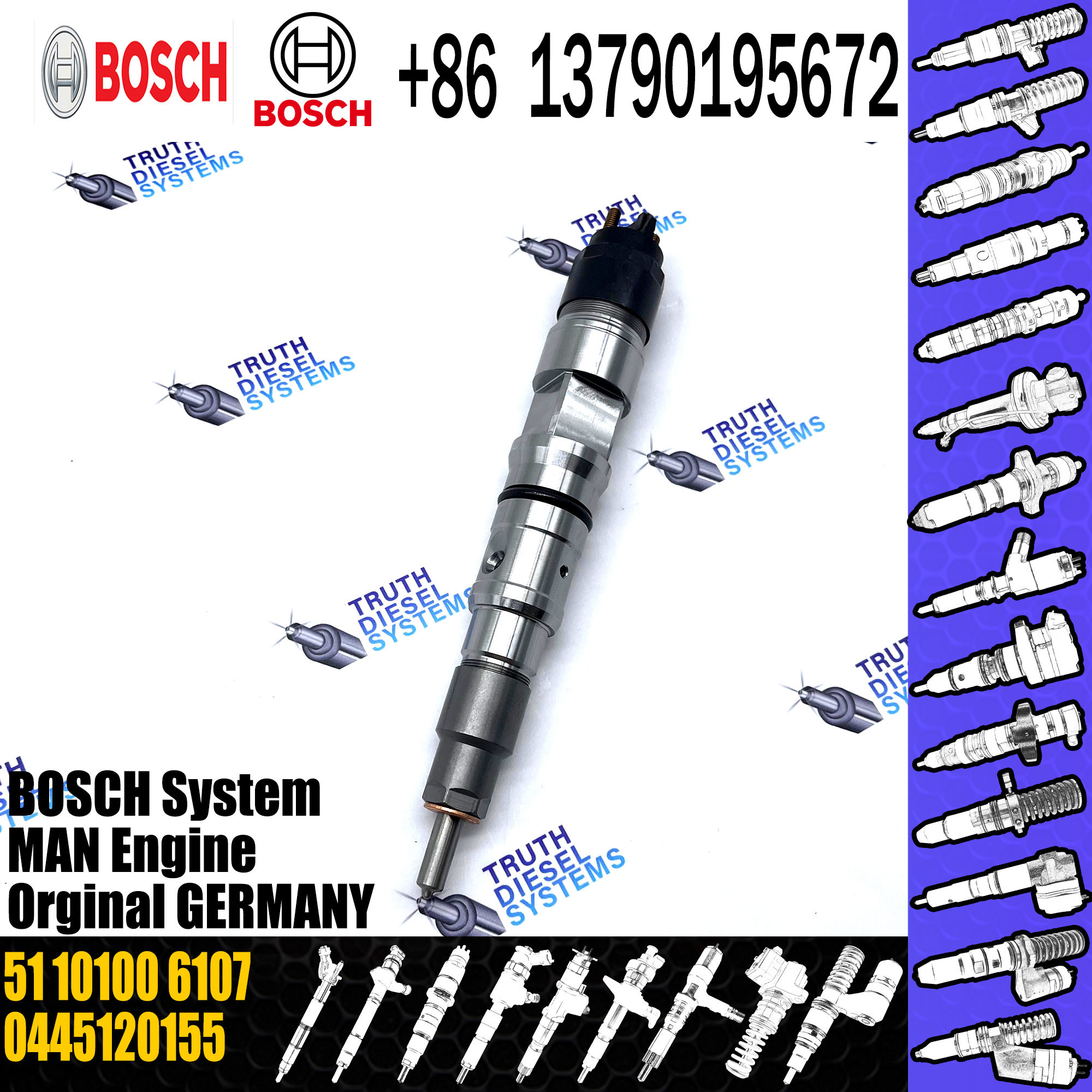 51101006107 Competitive price fuel injector 51101006107 diesel injector nozzle 51101006107