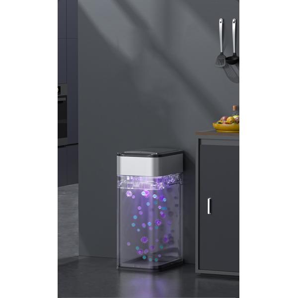 50l Trash Touchless Dustbin Automatic Sensor Trash Bin Self Sealing Bin Smart Trash Bin