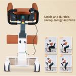 Multifunctional Folding Nursing Chair with Adjustable Height and Armrests