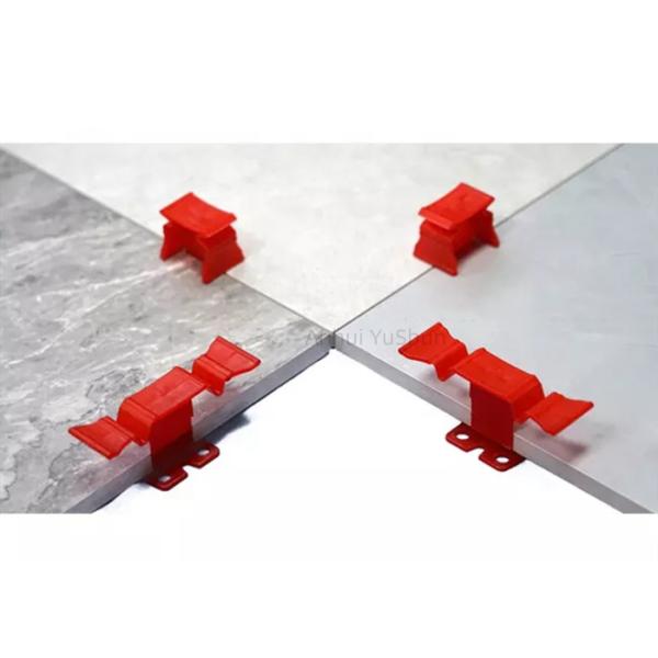 1.5 Mm Yellow Positioning Floor Tile Leveling System Spacer Clamps