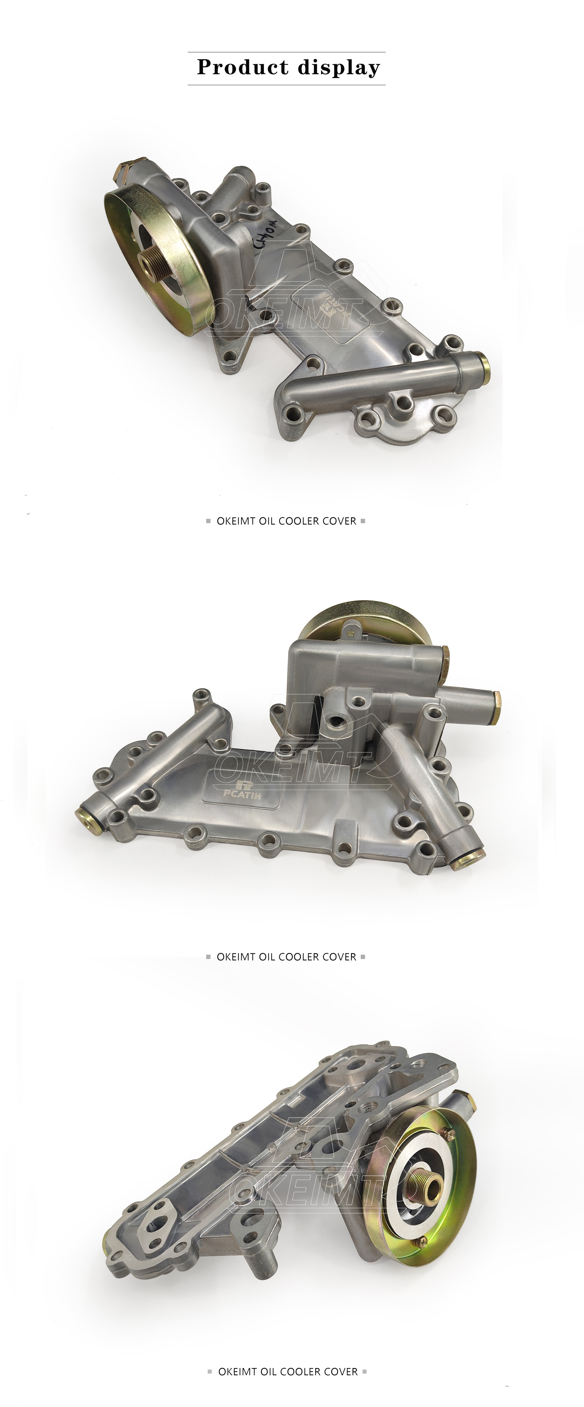 High Quality 15711-1370 15701-1171 Excavator Oil Cooler Cover For Hino W04D Oil Cooler Kit
