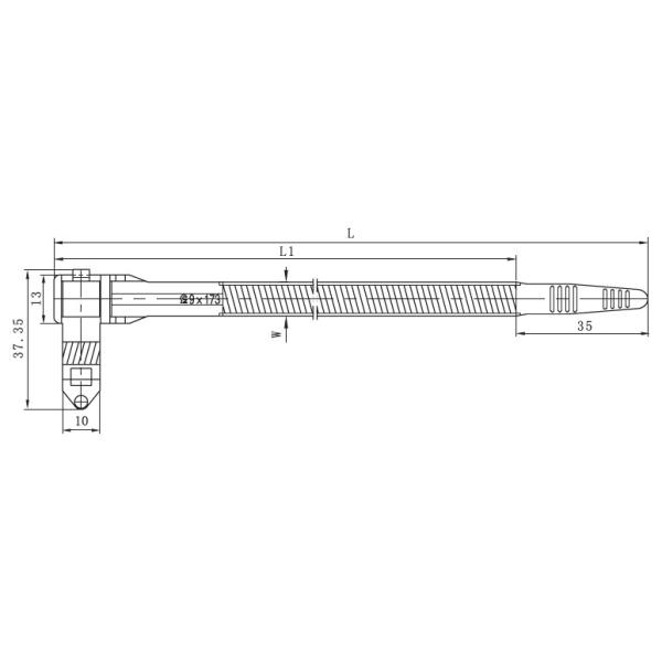 DEMOELE 9mm width Reusable cable tie with buckle