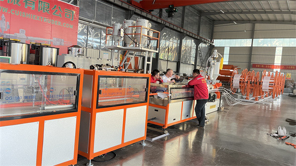 HDPE Carbon Spiral Tube Equipment Electrical Wiring Protection Corrugated Pipe Extruder Machine