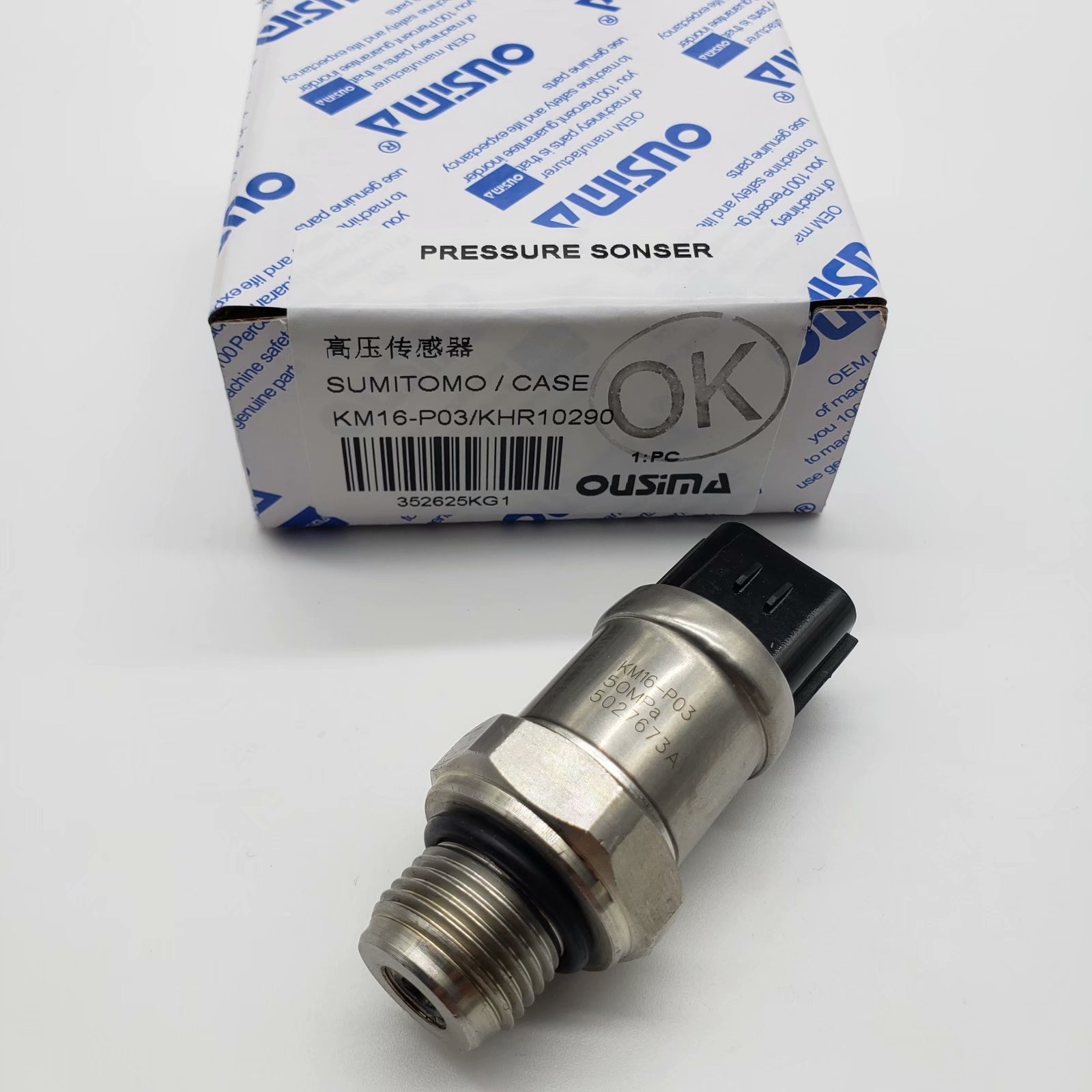 OUSIMSA KM16-P03 KH10290 High Pressure Sensor Switch For Excavator SUMITOMO Spares Parts