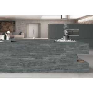 Quality Cloud Grey Sintered Stone Slab Matte Kitchen Table Top for sale