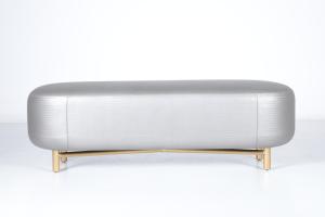 Quality Customized Premium Luxury Bedroom Upholstered Elliptical Bench for sale