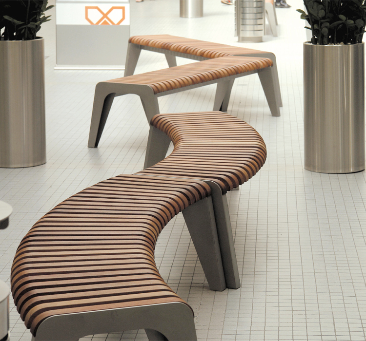 Powder Coating Anticorrosion Cast Iron And Wood Garden Bench