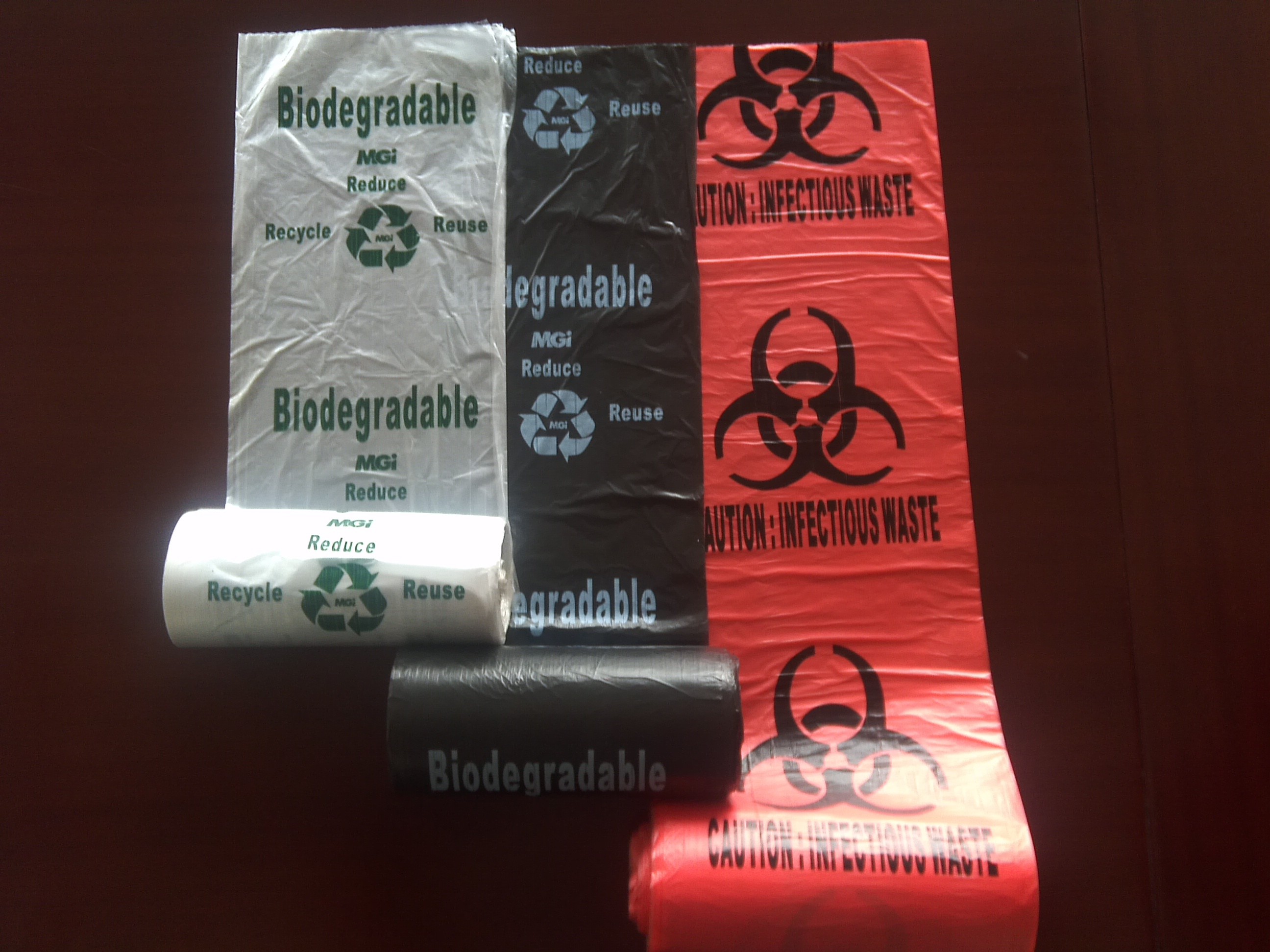 Star Seal Plastic Bin Bags Roll HDPE Material Customized Size Without Core