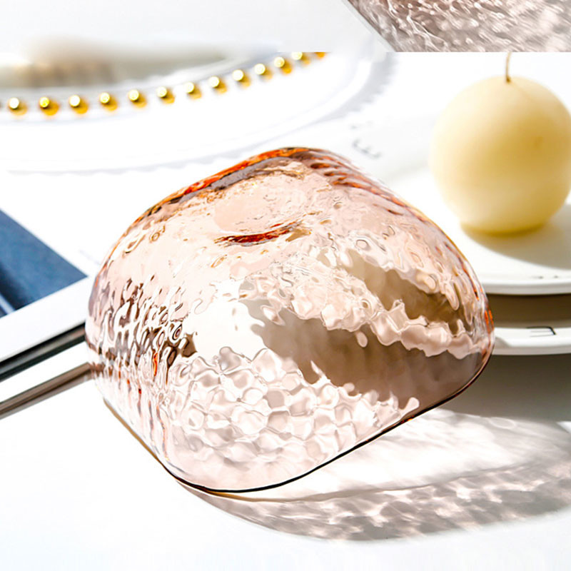 Transparent Square Phnom Penh Pink Glass Tableware