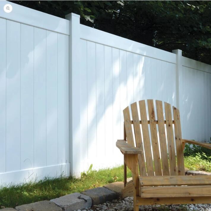 Customized Outdoor 6x8 Ft White Privacy Vinyl Fence For Backyards