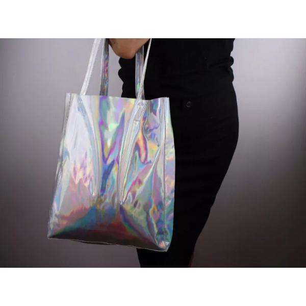 Single Shoulder Bag Metallic TPU Synthetic Leather