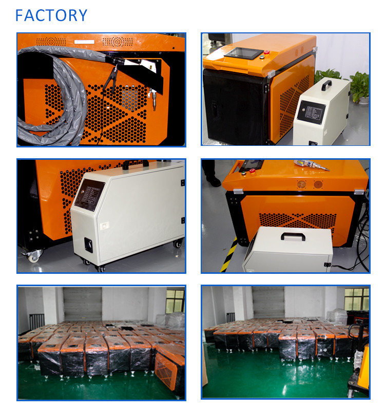1500w 2000w 3000w Portable Handheld Laser Welder For Aluminum Built In Water Chiller