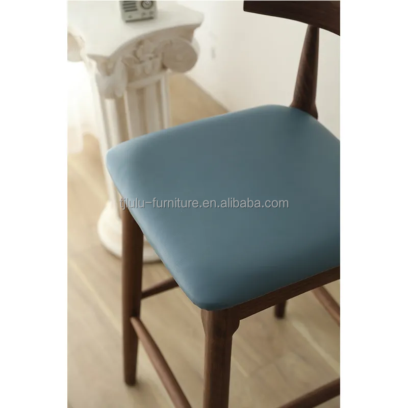 NO Folded Bar Stool for Solid Wood Dining Room Chair Wood in Restaurant Kitchen