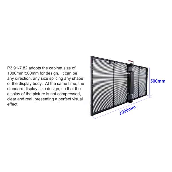 Full Color Transparent LED Display Screen Video Wall P3.91-7.82mm Pixel Pitch
