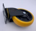 75mm Swivel Plate PU Tread Caster Wheels For Industry Medium Duty Castor