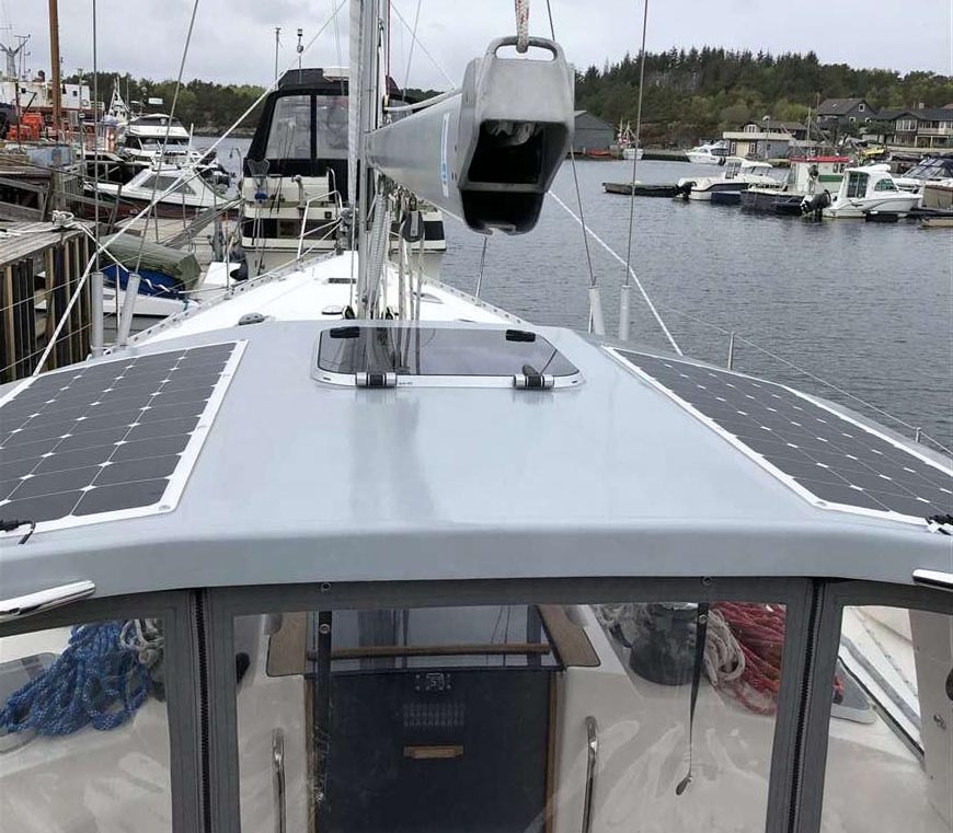 240w Walkable Semi Rigid Solar Panels Semi Flexible PV Solar Module For Sailboat