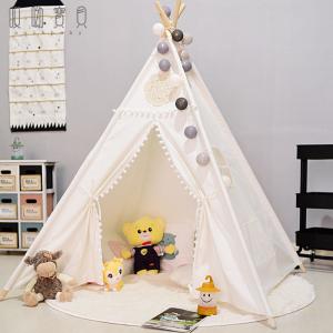 China Polyester Old School Style Outdoor Camping Tent Canvas Childrens Indoor Teepee For Kids on sale