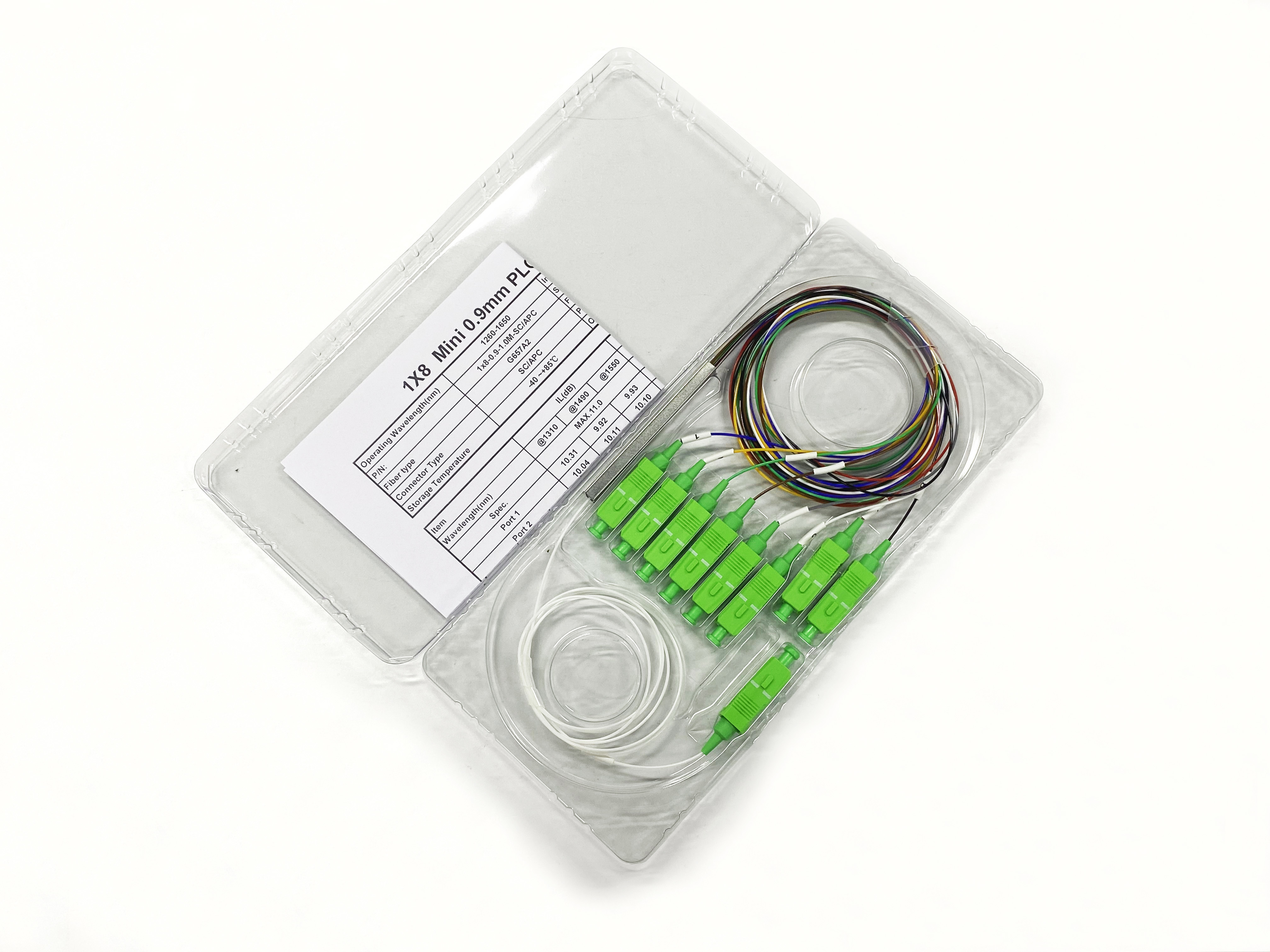 Fiber optic PLC Splitter package