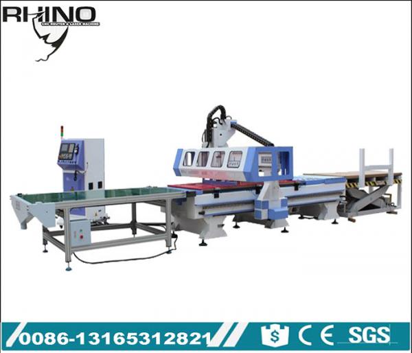 Buy Woodworking Custom CNC Router Machine With Automatic Loading & Unloading Function at wholesale prices