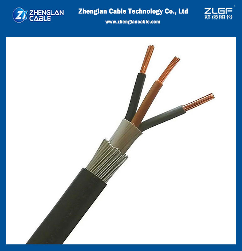 NA2XRY YJLV32 0.6/1KV LV CU/AL XLPE Insulation SWA PVC Sheath 3 Cores 95mm2 Power Cable