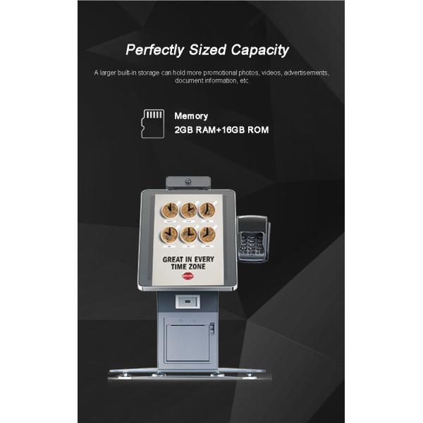 Outdoor Self Ordering Kiosk Sunlight Readable Self Service Ordering Machine