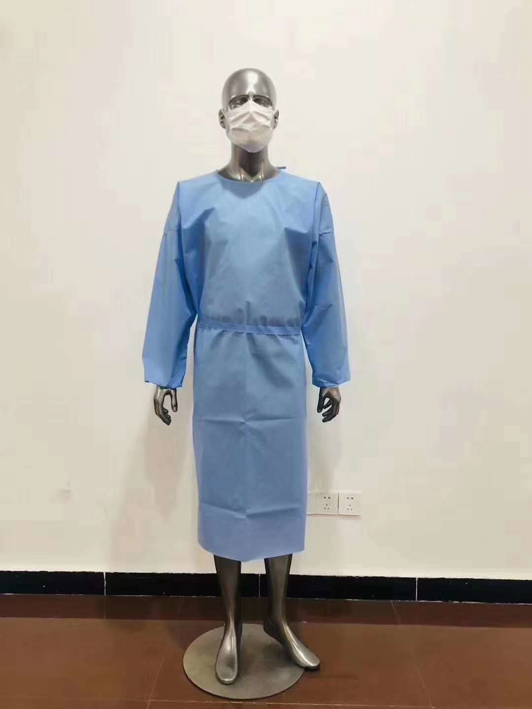 Sterile Surgical Gowns Factory Liquid Proof AAMI level 2 Surgical Isolation Gowns SMS45g for Hospital Use