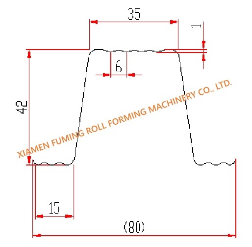 Profile Top Hat Roll Forming Machine Custom For Roofing Truss