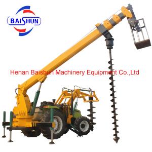 Quality Solar Pole Installation Machine With Screw Auger Pile Foundation Driver for sale