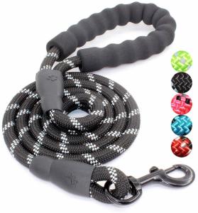 Quality 5 FT Nylon Dog Leash With Comfortable Padded Handle for sale