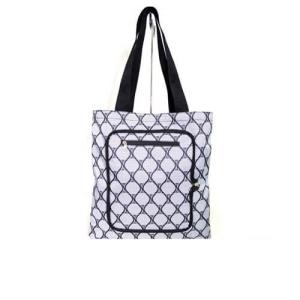 Quality Personalized Custom Grocery Tote Bags with Zipper Closure Outside Pocket for sale