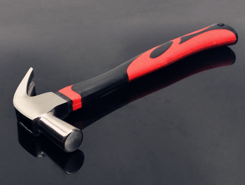 Durable quality Claw Hammer(XL-0005) with polishing surface and double colors rubber handle