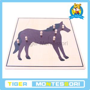 Quality Montessori wooden puzzles,Horse Puzzle for sale