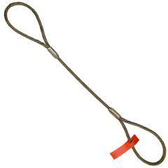 Quality 5/16" x 17' Standard Eye Wire Rope Sling - 6x25 Steel Core Wire Rope for sale