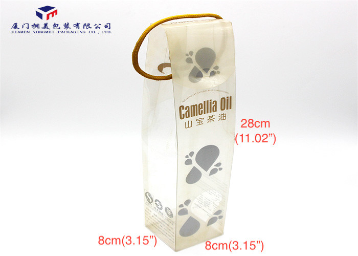 Light Weight Clear Plastic Gift Boxes Rope Handle On Top Excellent Impact Resistance