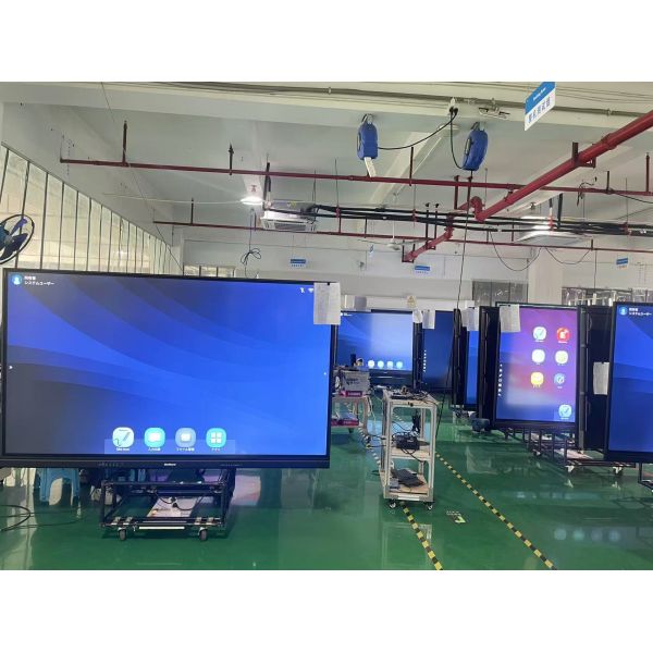 65 75 86 98 Inch Interactive Flat Panel Interactive Whiteboard Support Dual System